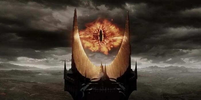 El señor de los anillos, sauron el ojo que todo lo ve