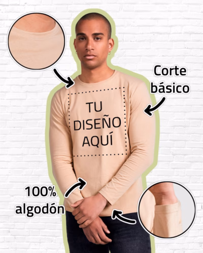 Camiseta Manga Larga Hombre