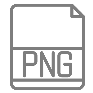 Icono gris de una imagen formato png