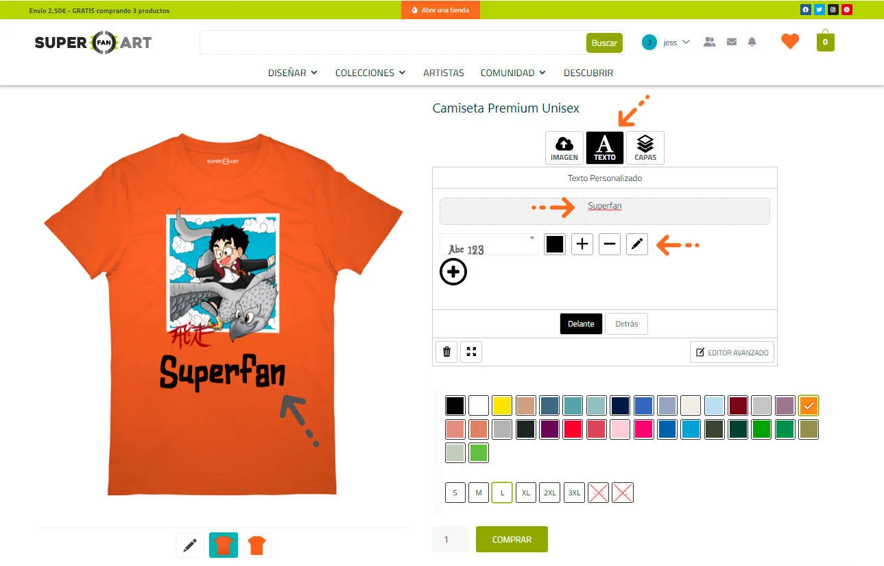 Paso 4 de como diseñar una camiseta