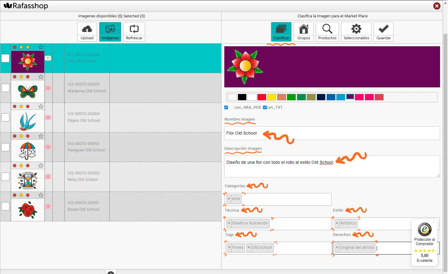 Paso 11 de cómo subir tus diseños a superfan