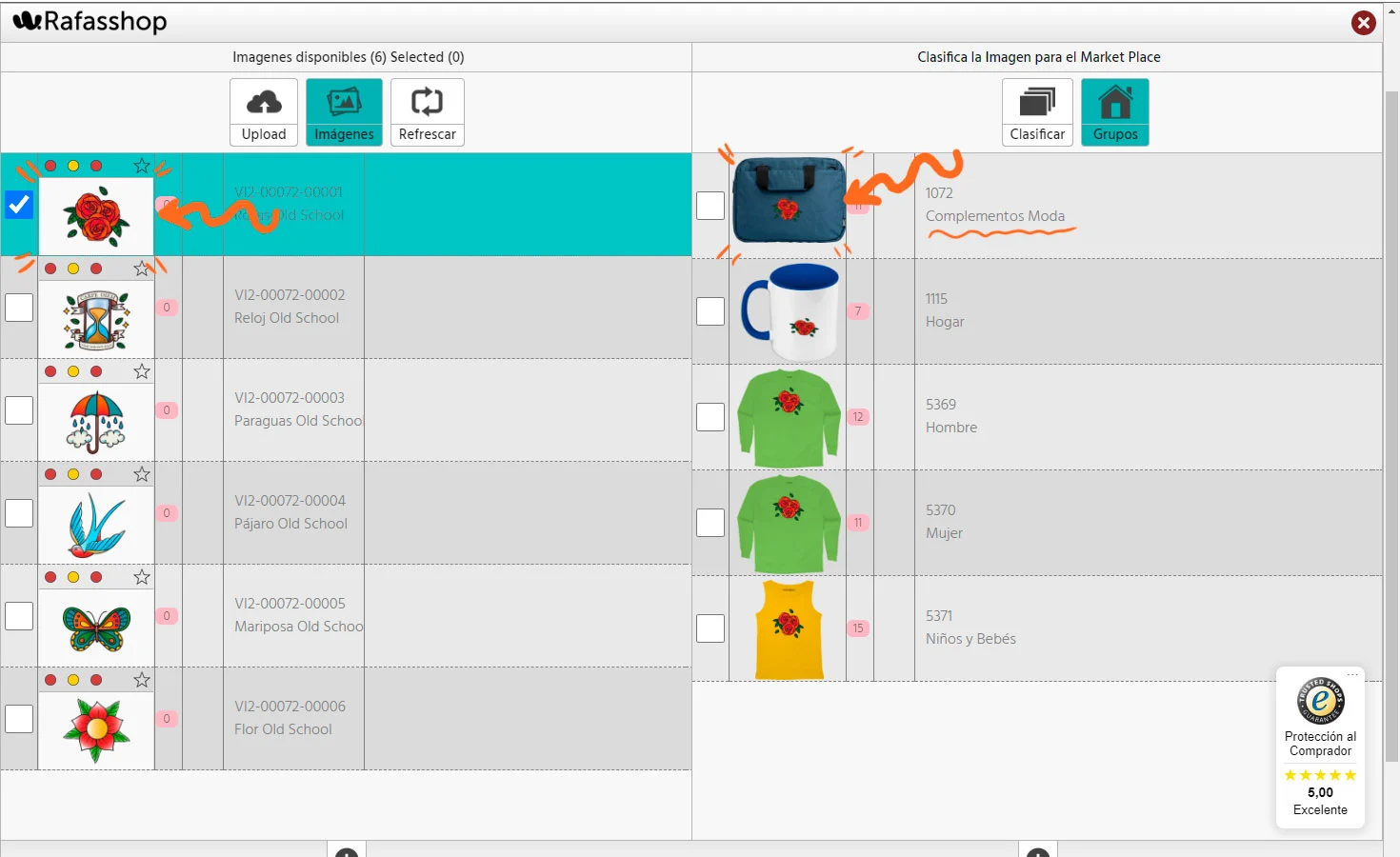 Paso 6 de cómo subir tus diseños a superfan