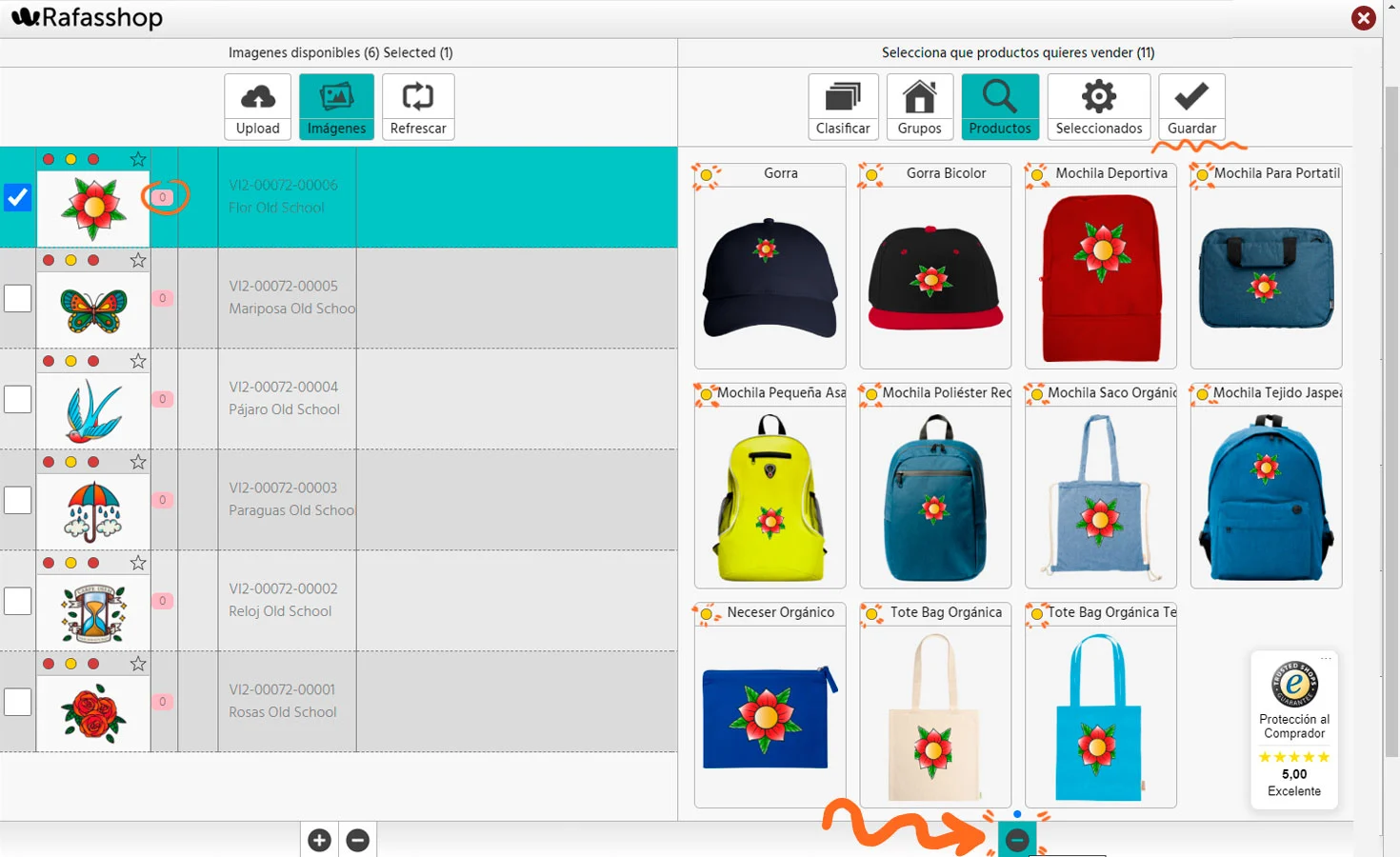 Paso 7 de cómo subir tus diseños a superfan