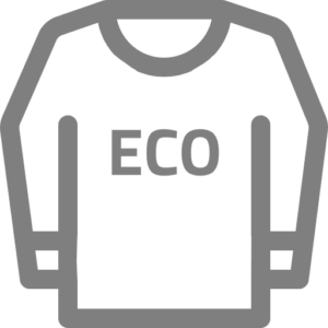 Icono gris de una sudadera eco