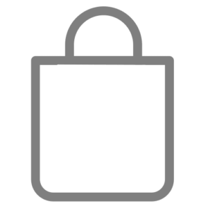 Icono gris de una Tote Bag