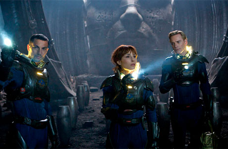 Fotografía de tripulantes del Promehteus en la primera precuela de la película Alien.