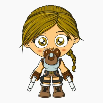Baby Lara Croft