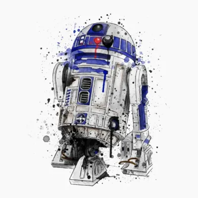 R2D2 Watercolor