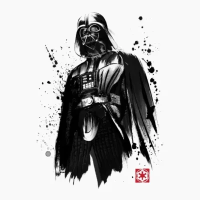Darth Vader Sumi - e