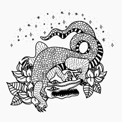 Alligator tattoo