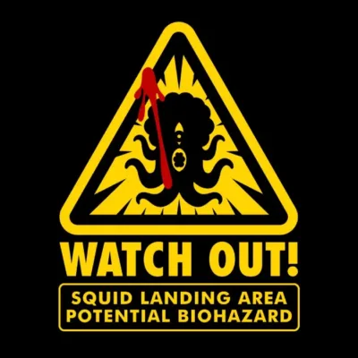 Warning Squid Attack Zone