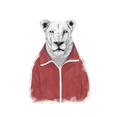 Sporty lion