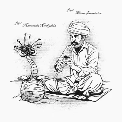 Alien Charmer Blanco y Negro