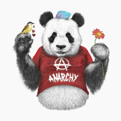 Punk Panda Red