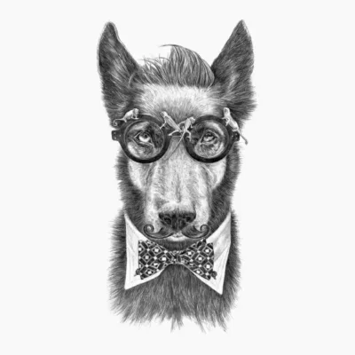 Hipster Dog
