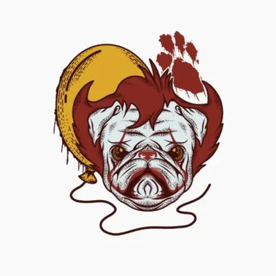 IT Pug Hallowen Horror