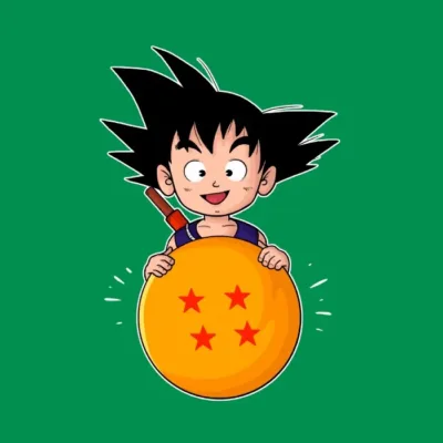 Cute Goku With Bola De Dragon