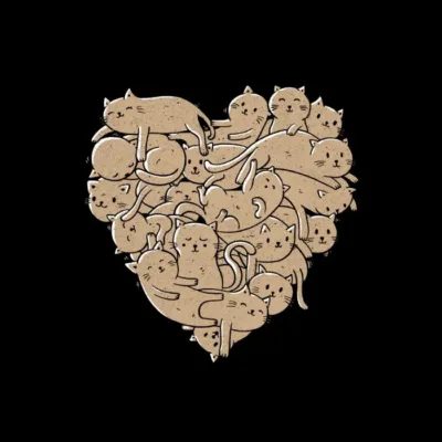 I Love Cats Heart