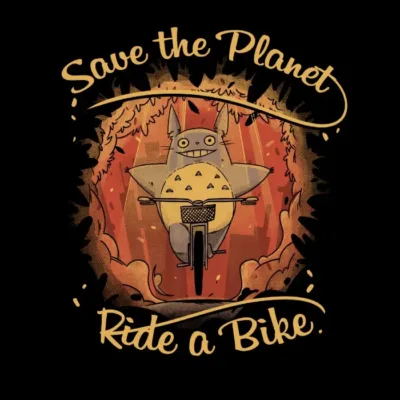 Totoro Ride a Bike