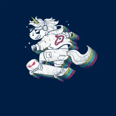 Rainbow Skate Unicorn