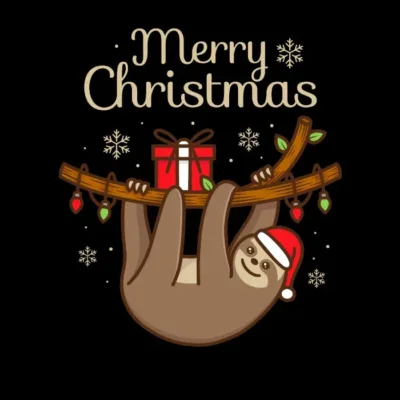Cute Sloth Christmas
