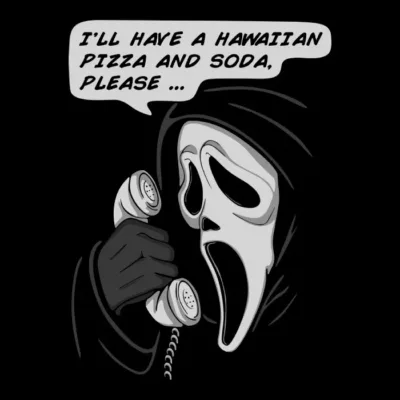 Pizza And Soda Ghostface