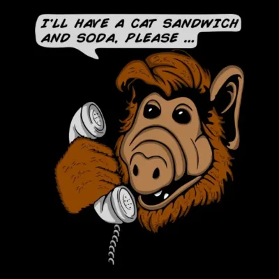 Cat Sandwich And Soda Alf