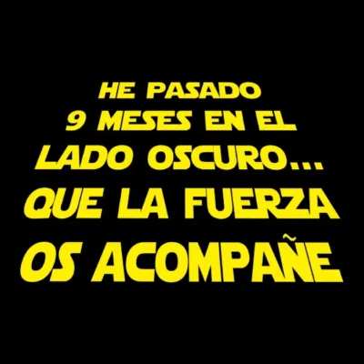 He pasado 9 meses en el lado oscuro. Fondo oscuro.