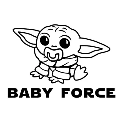 Baby force 1. Fondo claro.