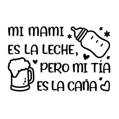 Mi mami es la leche, pero mi tía es la caña.