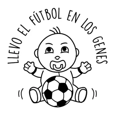 Llevo el fútbol en los genes. Niño.