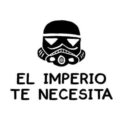 El imperio te necesita. Niño. Fondo claro.