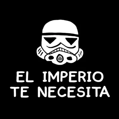 El imperio te necesita. Niño. Fondo oscuro.