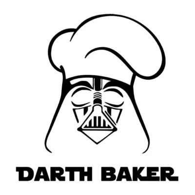 Darth Baker. Fondo claro.