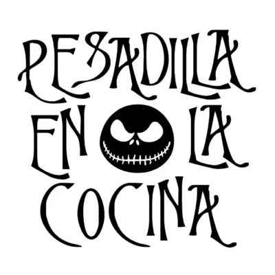 Pesadilla en la cocina. Fondo claro.