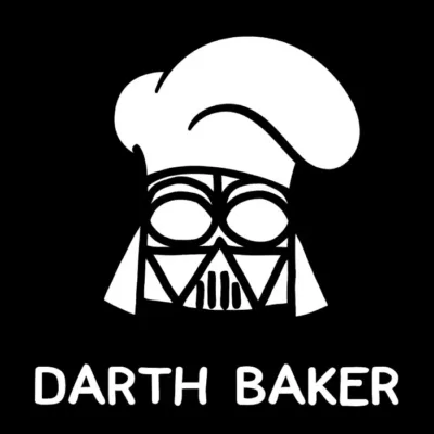 Darth baker v2. Fondo oscuro.