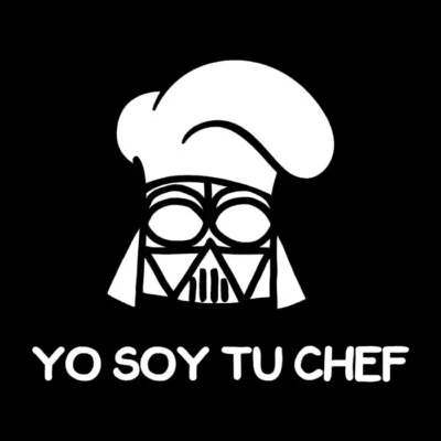 Yo soy tu chef v2. Fondo oscuro.