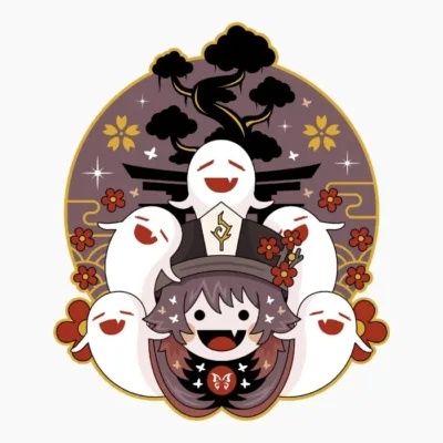 Kawaii Ghost Japanese Landscape