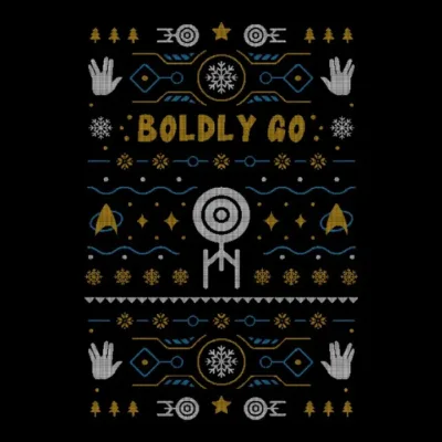 Boldly into Christmas Ugly Sweater