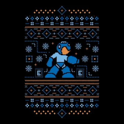 Blue Bomber Christmas Ugly Sweater