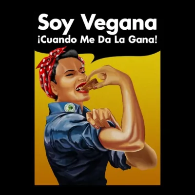 Soy vegana cuando me da la gana Oscuro