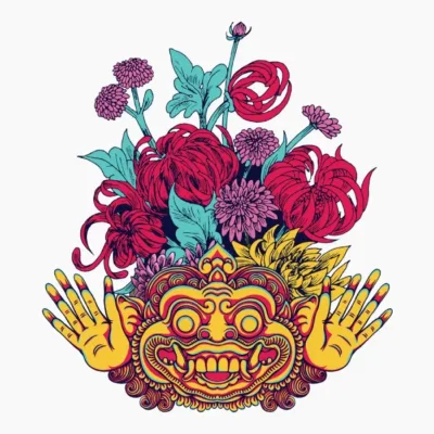 Monster with Flowers