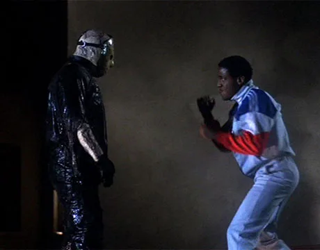 Jason enfrentándose a Julius en Viernes 13 parte 8