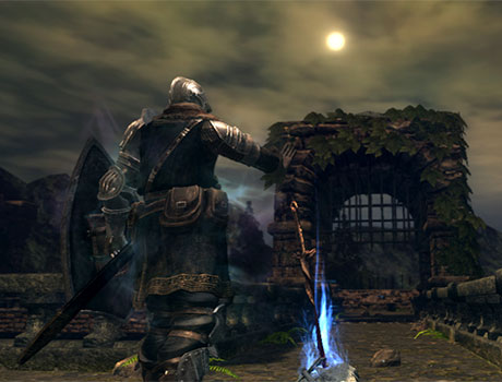 Jugador en Hoguera Dark souls