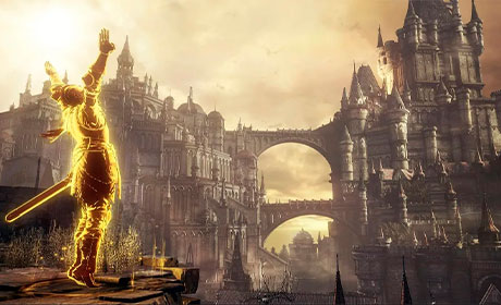 Jugador en el Reino de Lothric Dark Souls 3