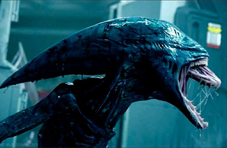 Fotografía de un Neomorfo en la primera precuela de la película Alien.