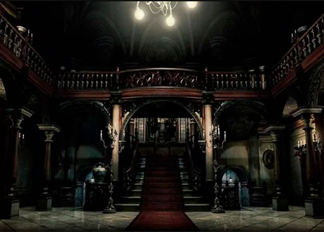 Entrada de mansión Spencer en Resident Evil