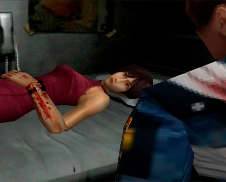 Ada Wong recuperándose de sus heridas junto a Leon en Resident Evil 2