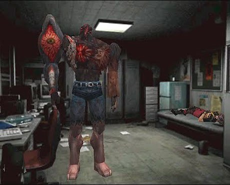 William Birkin transformado en Tyrant en Resident Evil 2