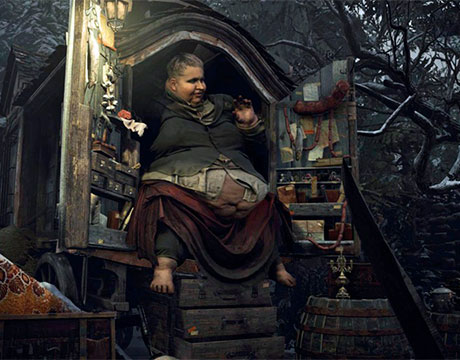 El comercial "El Duke" hablando con Ethan en Resident Evil Village